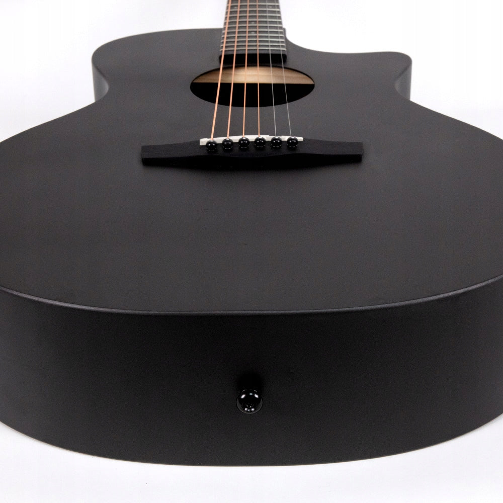 ENYA EGA-X0 Black gitara akustyczna HPL zestaw