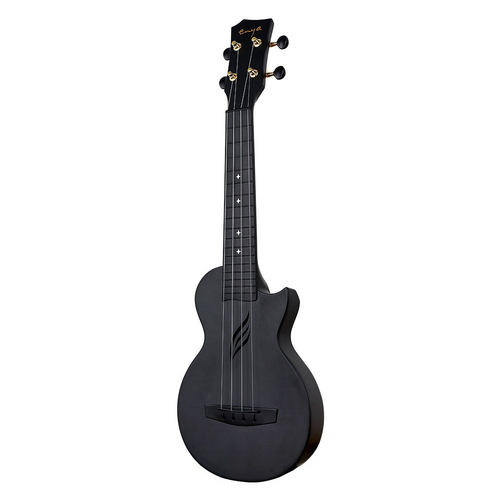 ENYA NOVA U - Black Ukulele koncertowe włókno węglowe zestaw