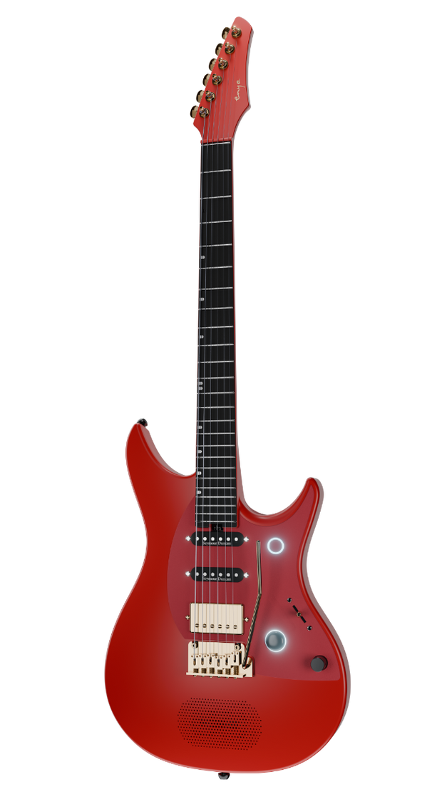 ENYA Inspire Pro SD – Red  gitara elektryczna karbon smart z efektami