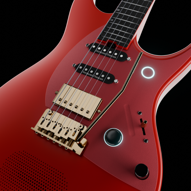 ENYA Inspire Pro SD – Red  gitara elektryczna karbon smart z efektami