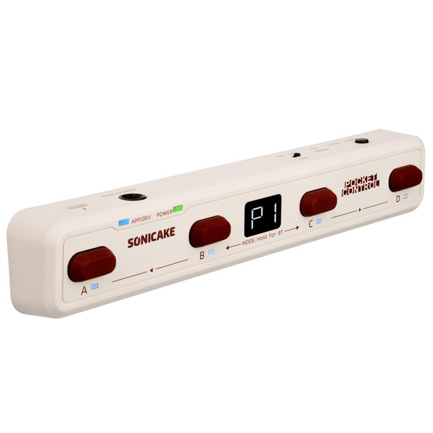 SONICAKE Pocket Control QCT-4WH bezprzewodowy kontroler MIDI biały