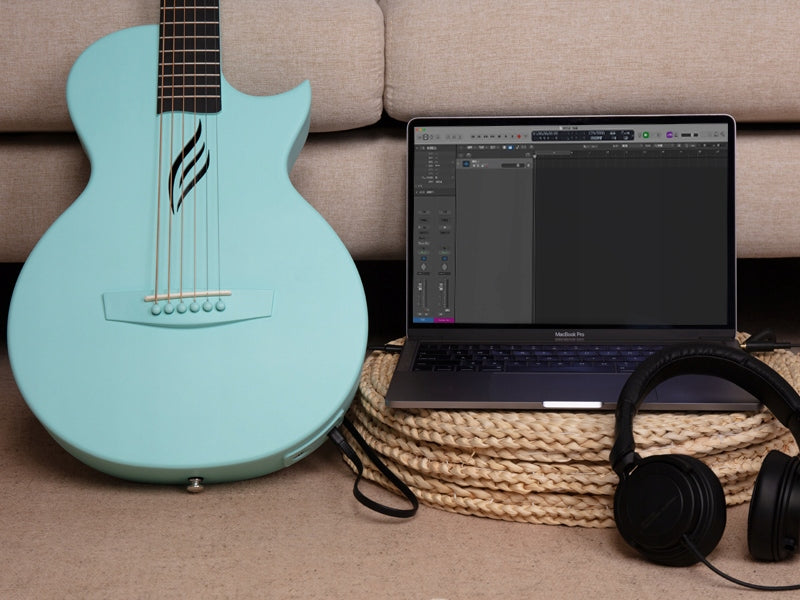 Gitara Elektroakustyczna Karbon Podróżna z efektami ENYA NOVA GO/SP1 Blue