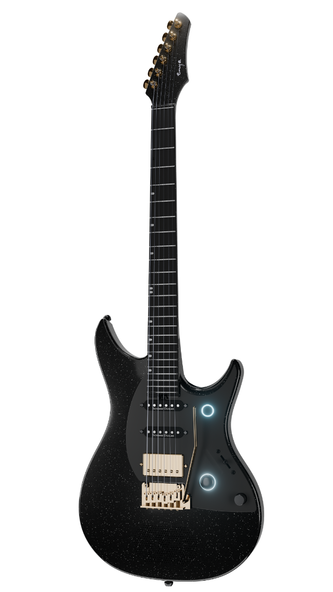 ENYA Inspire Pro SD – Black  gitara elektryczna karbon smart z efektami