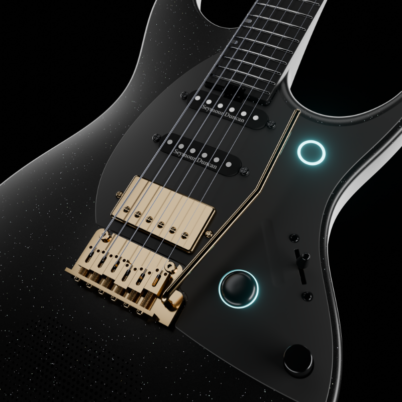 ENYA Inspire Pro SD – Black  gitara elektryczna karbon smart z efektami