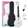 ENYA NOVA UE PRO White - elektroakustyczne ukulele tenorowe z włókna węglowego i systemem AcousticPlus