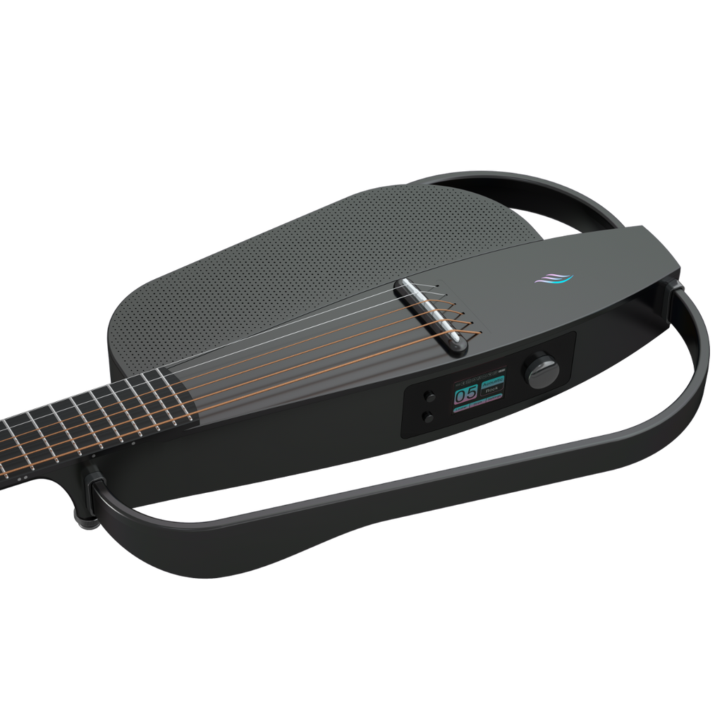 ENYA NEXG2 Delux Black - smart gitara travel z looperem, ekranem dotykowym i systemem ES3