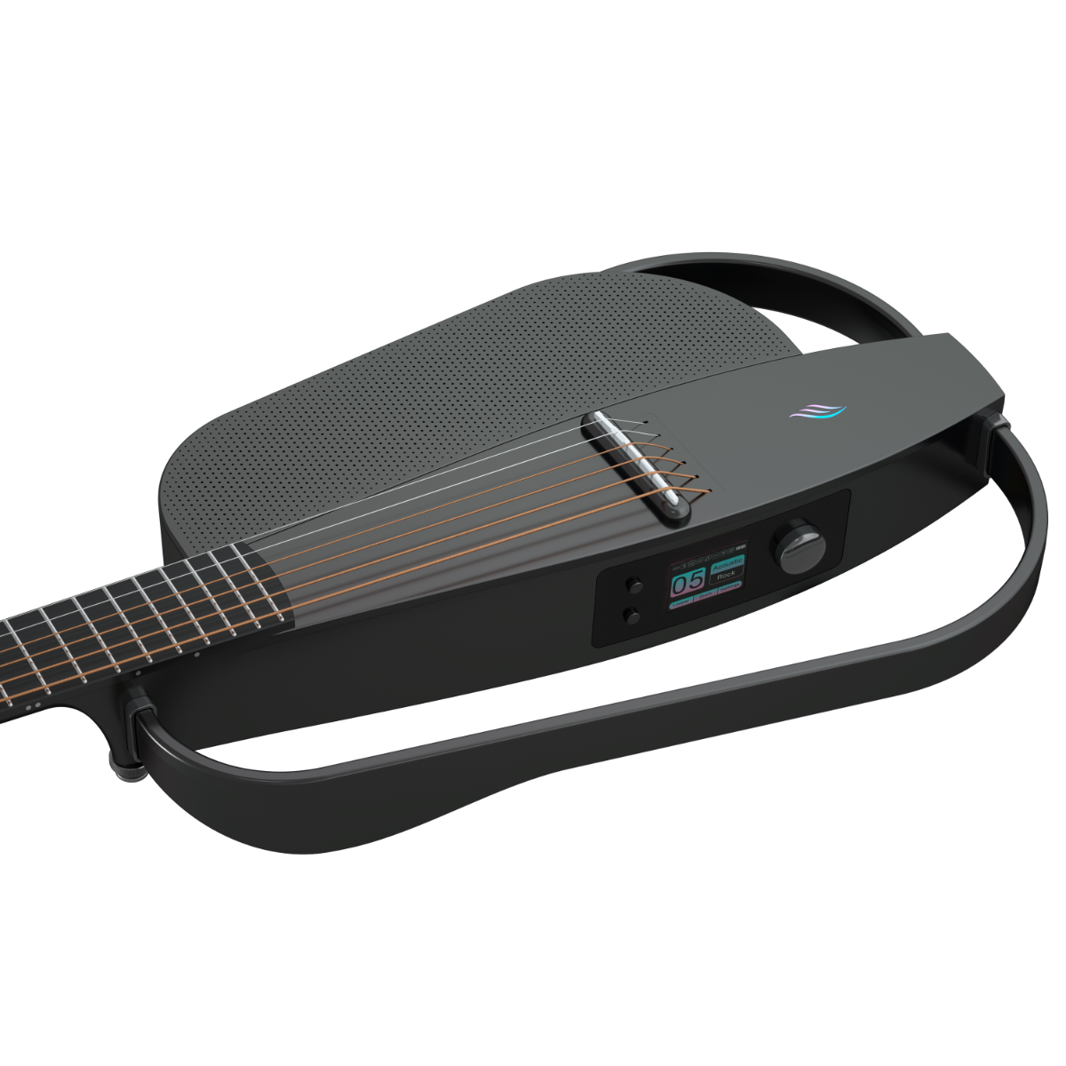 ENYA NEXG2 Delux Black - smart gitara travel z looperem, ekranem dotykowym i systemem ES3