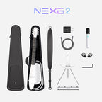 ENYA NEXG2 Delux White - smart gitara travel z looperem, ekranem dotykowym i systemem ES3