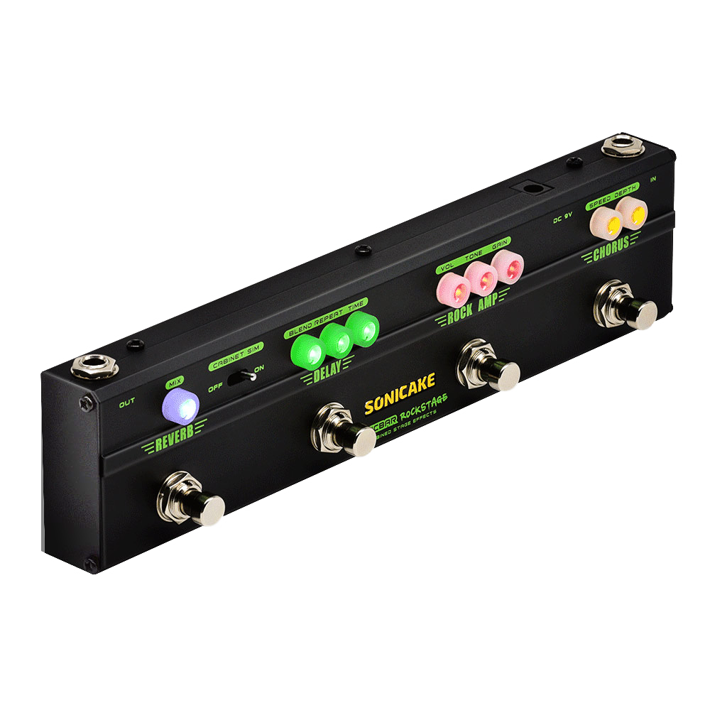SONICAKE Rockstage QCE-10 multiefekt gitarowy distortion chorus delay reverb