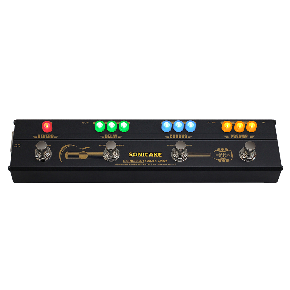 SONICAKE Sonic Wood QCE-50 multiefekt do gitary akustycznej preamp DI