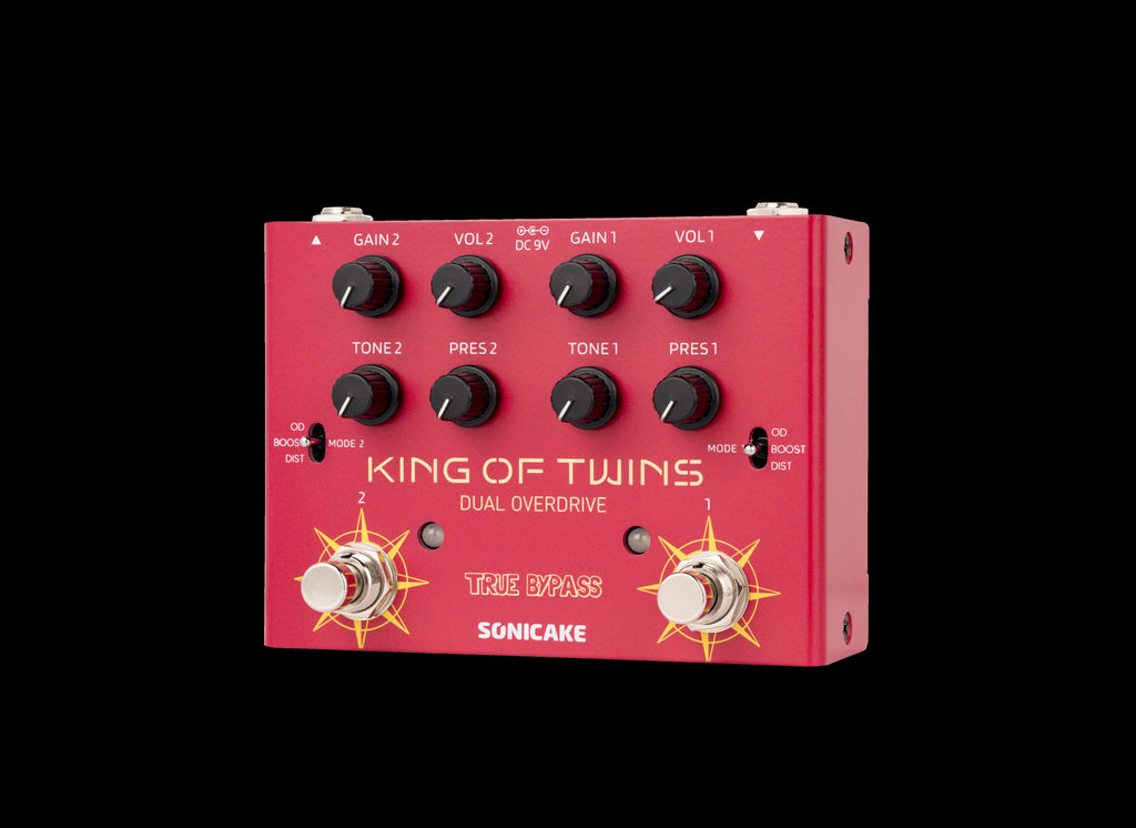 SONICAKE King of Twins QDS-08 – dwukanałowy overdrive z trybami OD / Boost / Distortion