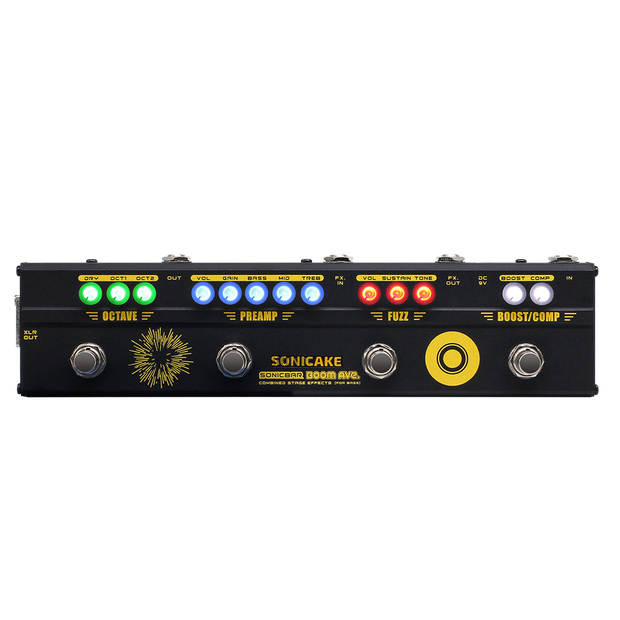 SONICAKE Boom Ave QCE-40 multiefekt basowy preamp kompresor fuzz octaver
