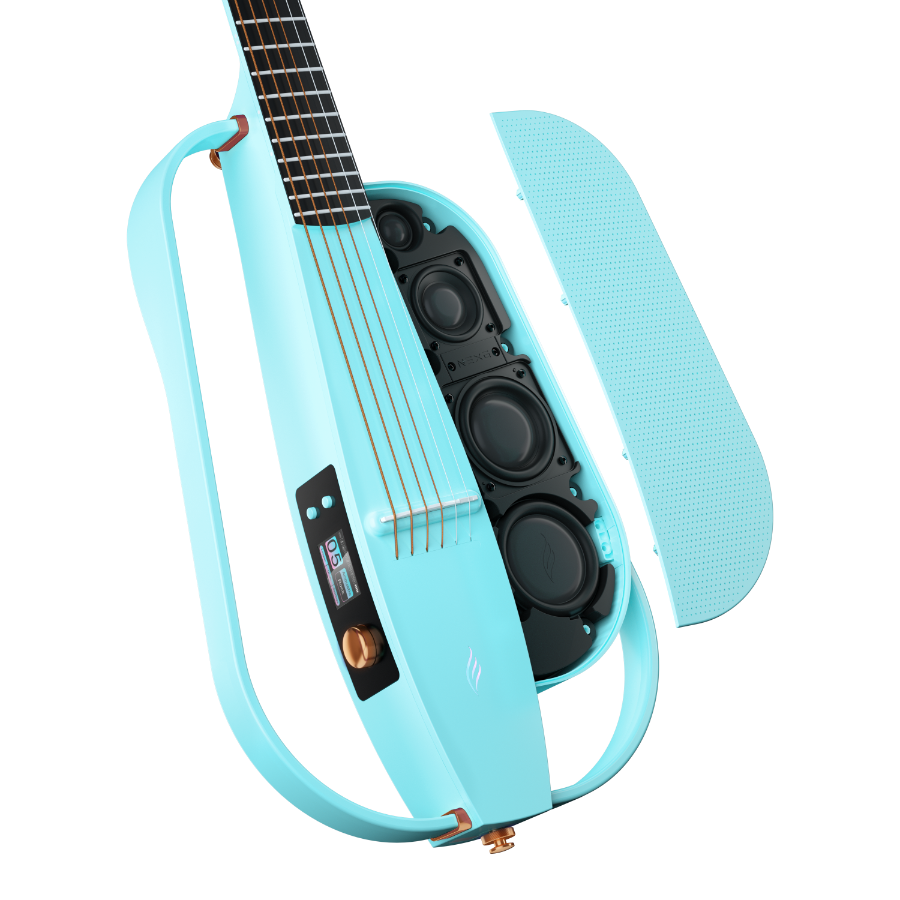 ENYA NEXG 2 Deluxe Blue – smart gitara travel z looperem, ekranem dotykowym i systemem ES3
