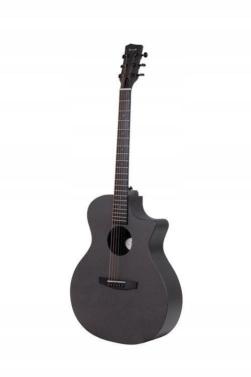 ENYA EGA-X0 Black gitara akustyczna HPL zestaw