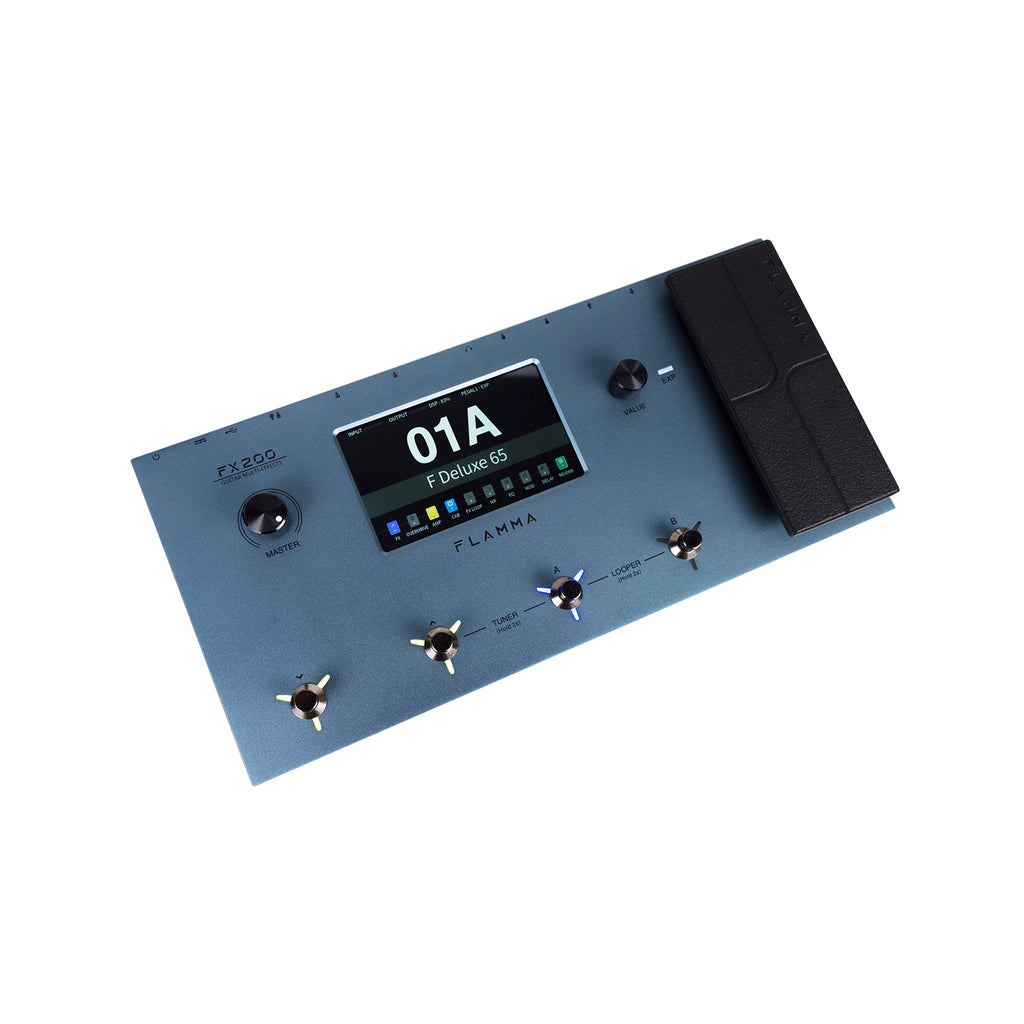 FLAMMA FX200 Blue procesor gitarowy, multiefekt IR i looper