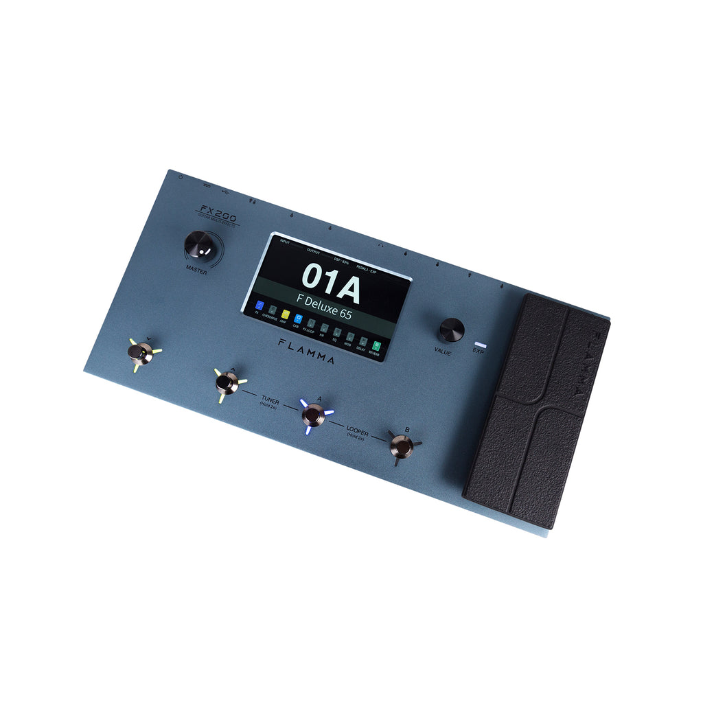 FLAMMA FX200 Blue procesor gitarowy, multiefekt IR i looper