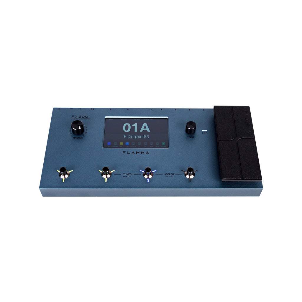 FLAMMA FX200 Blue procesor gitarowy, multiefekt IR i looper
