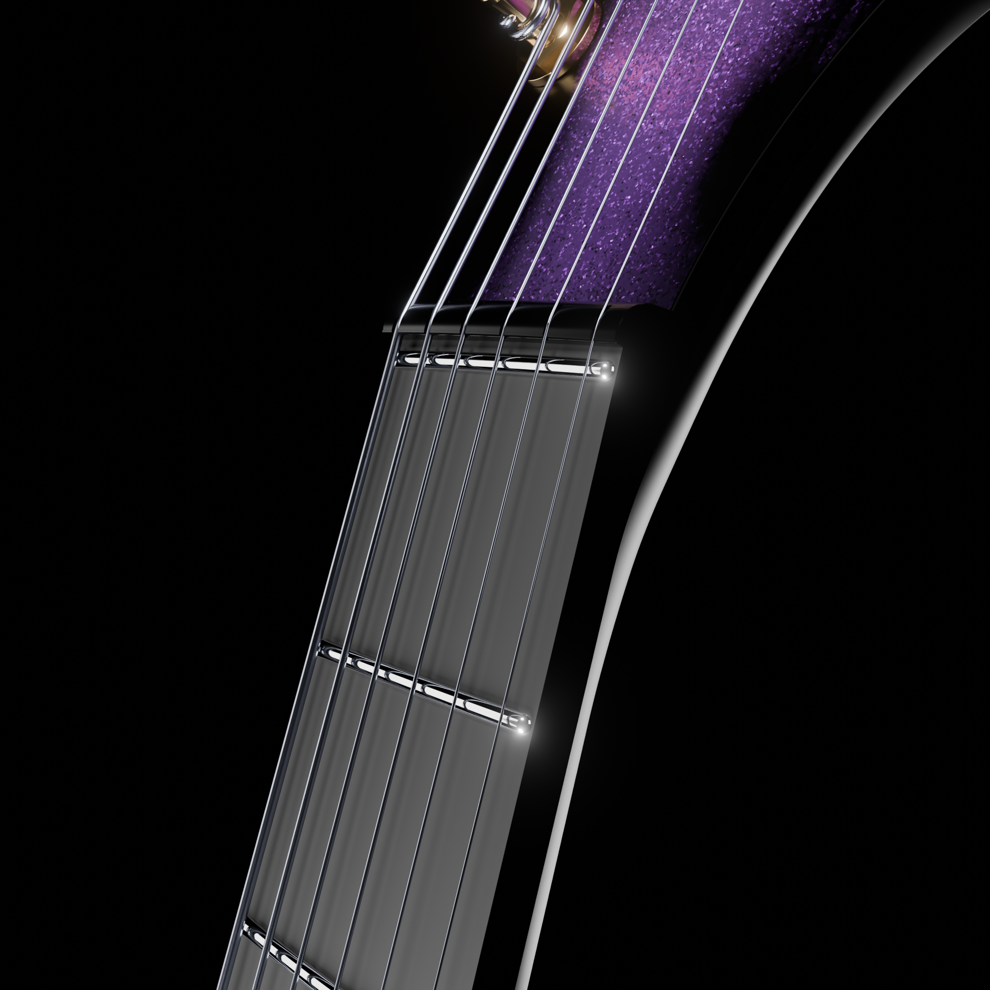 ENYA Inspire Pro SD – Cosmic Purple gitara elektryczna karbon smart z efektami