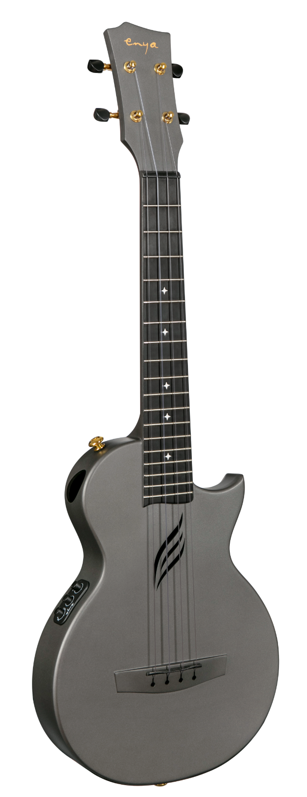ENYA NOVA UE Pro Black – elektroakustyczne ukulele tenorowe z włókna węglowego i systemem AcousticPlus