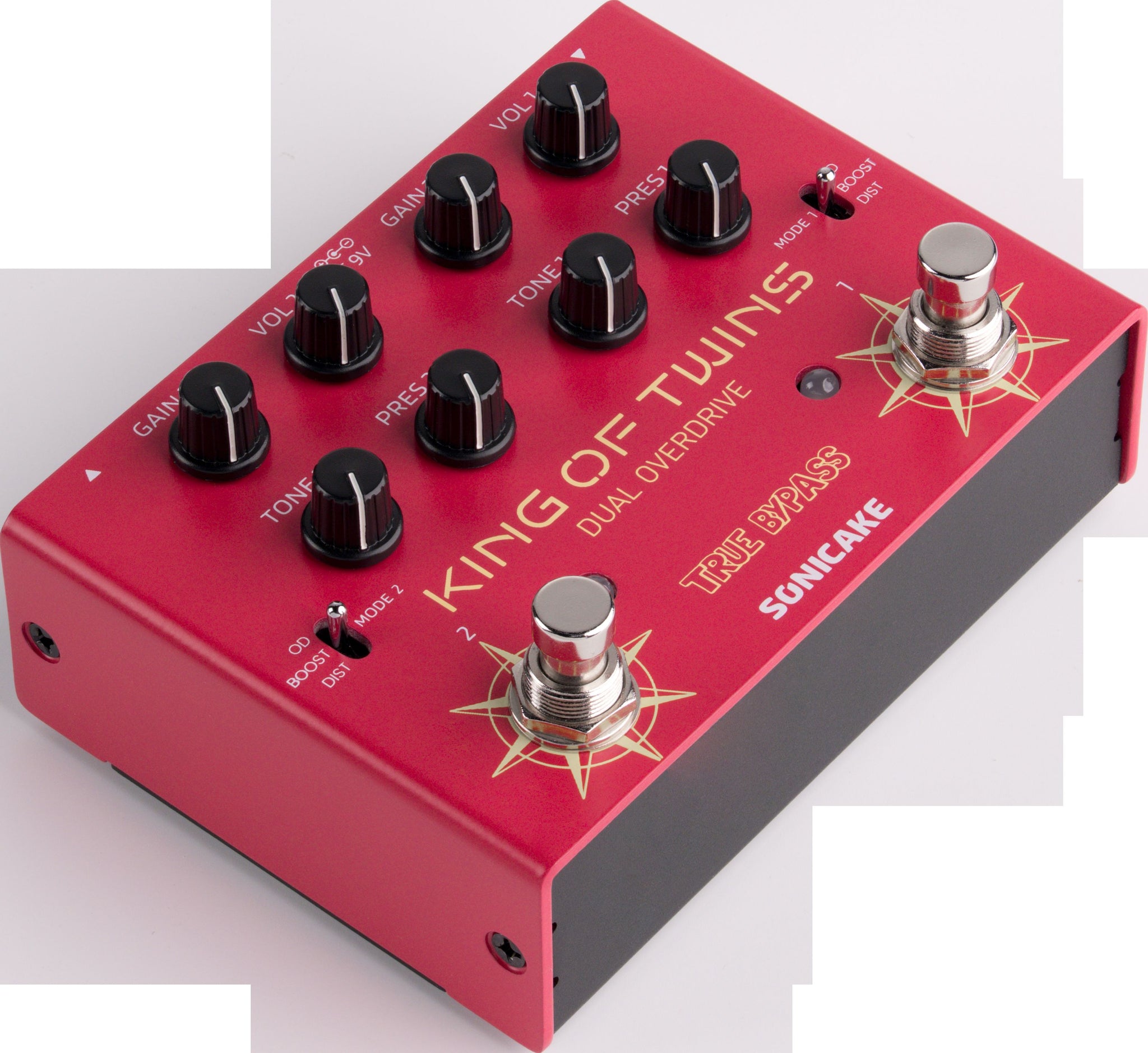 SONICAKE King of Twins QDS-08 – dwukanałowy overdrive z trybami OD / Boost / Distortion
