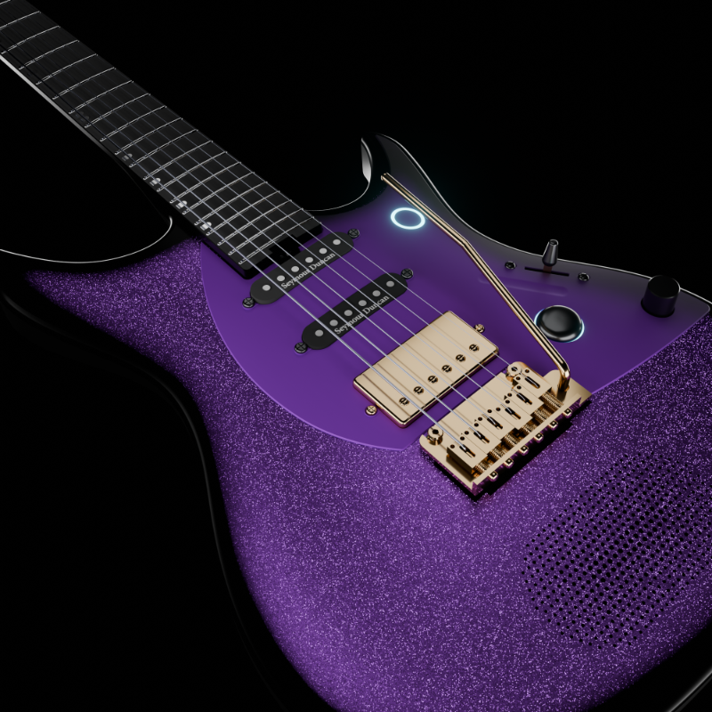 ENYA Inspire Pro SD – Cosmic Purple gitara elektryczna karbon smart z efektami