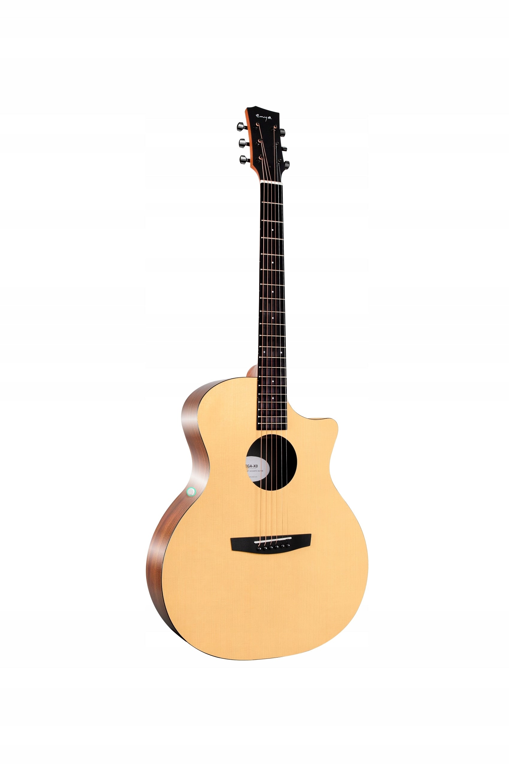 ENYA EGA-X0/SP1.EQ Natural gitara elektroakustyczna HPL z efektami Zestaw