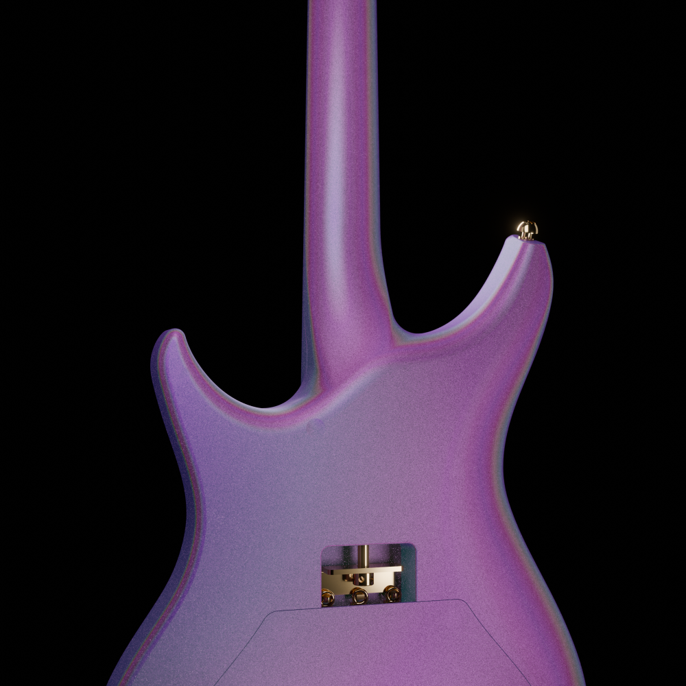 ENYA Inspire Pro AL – Purple  gitara elektryczna karbon smart z efektami