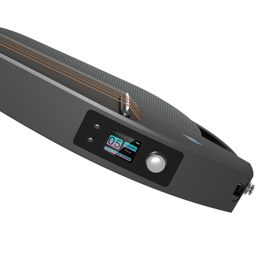 ENYA NEXG2 Delux Black - smart gitara travel z looperem, ekranem dotykowym i systemem ES3