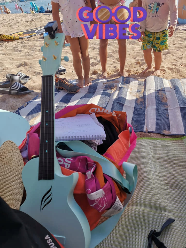 ENYA NOVA U - Blue Ukulele koncertowe włókno węglowe zestaw