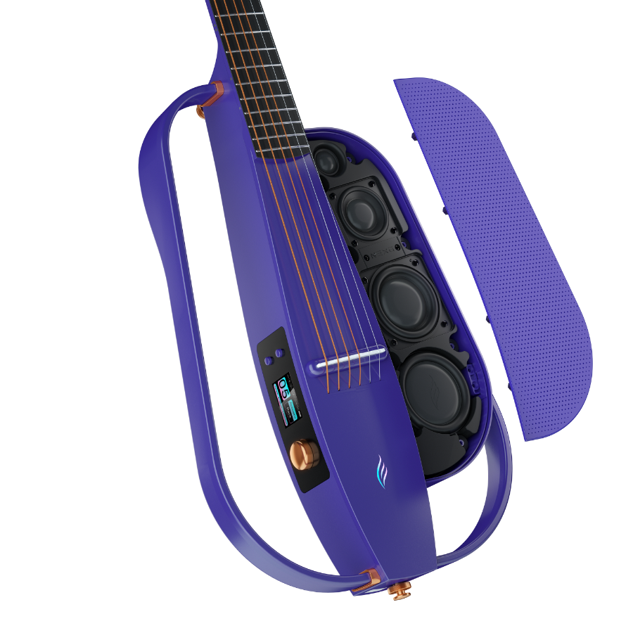 ENYA NEXG2 Delux Purple - smart gitara travel z looperem, ekranem dotykowym i systemem ES3
