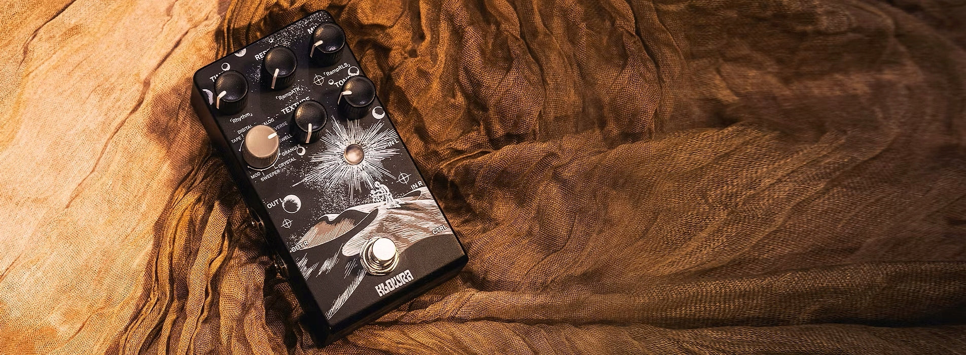 Klowra Everlast Delay stereofoniczny efekt delay z 9 typami opóźnienia