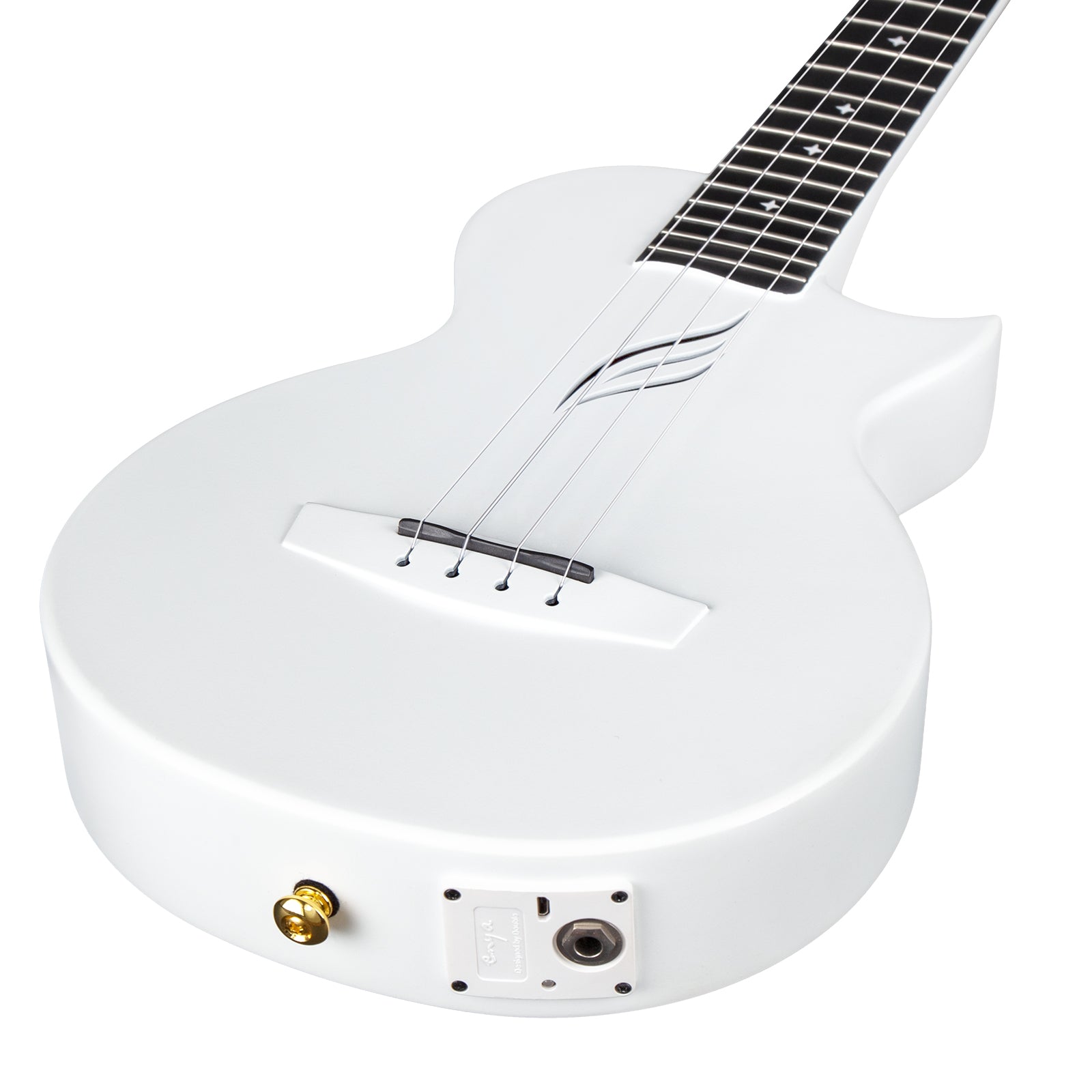 ENYA NOVA UE PRO White - elektroakustyczne ukulele tenorowe z włókna węglowego i systemem AcousticPlus
