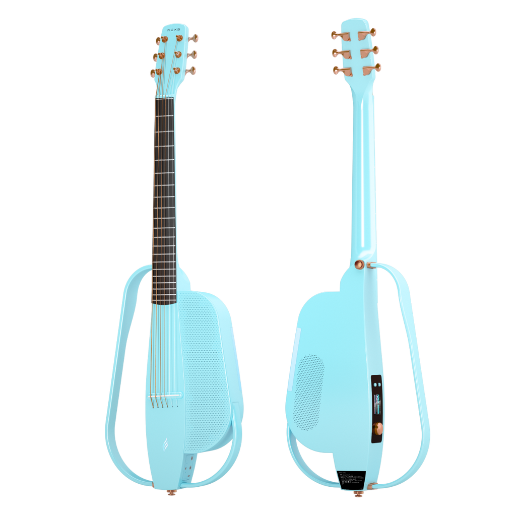 ENYA NEXG 2 Deluxe Blue – smart gitara travel z looperem, ekranem dotykowym i systemem ES3