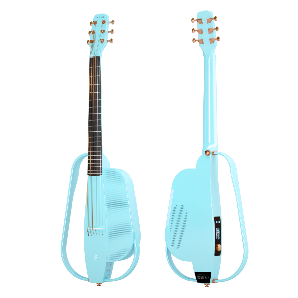 ENYA NEXG 2 Deluxe Blue – smart gitara travel z looperem, ekranem dotykowym i systemem ES3