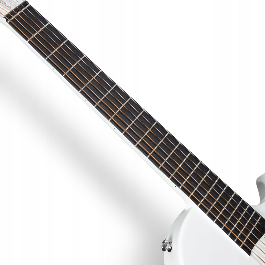 ENYA NOVA GO MINI White gitara akustyczna włókno węglowe podróżna zestaw