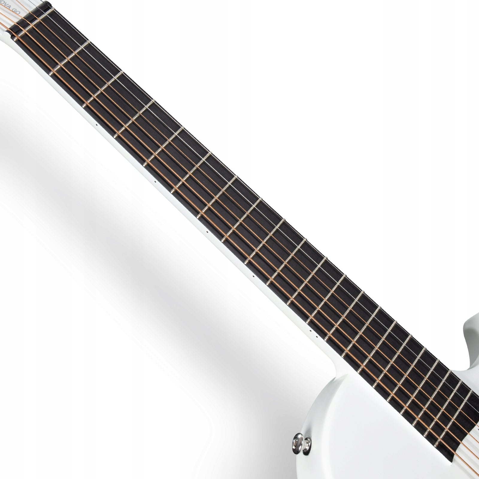 ENYA NOVA GO MINI White gitara akustyczna włókno węglowe podróżna zestaw