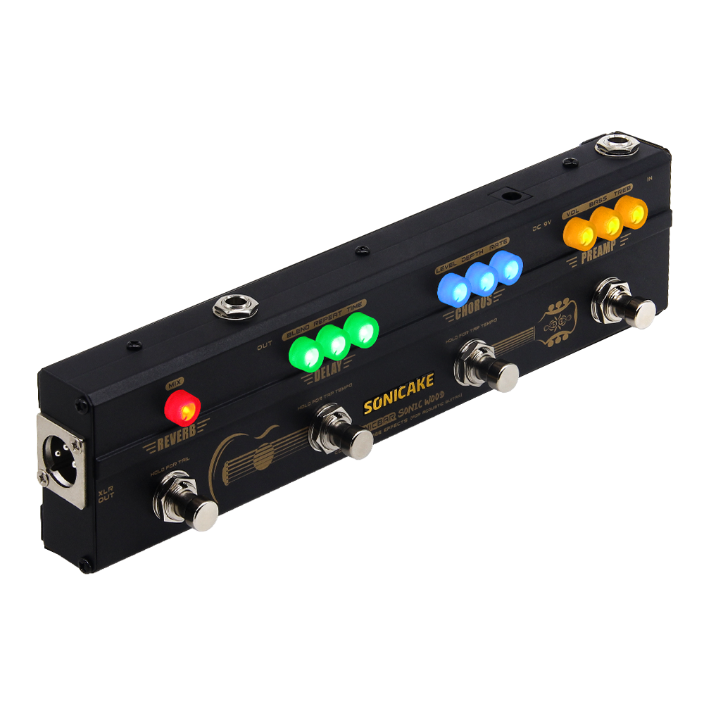 SONICAKE Sonic Wood QCE-50 multiefekt do gitary akustycznej preamp DI