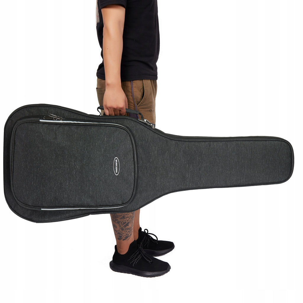 Music Area RB10-EB-BLK lekki pokrowiec na gitarę basową z ochroną 15 mm