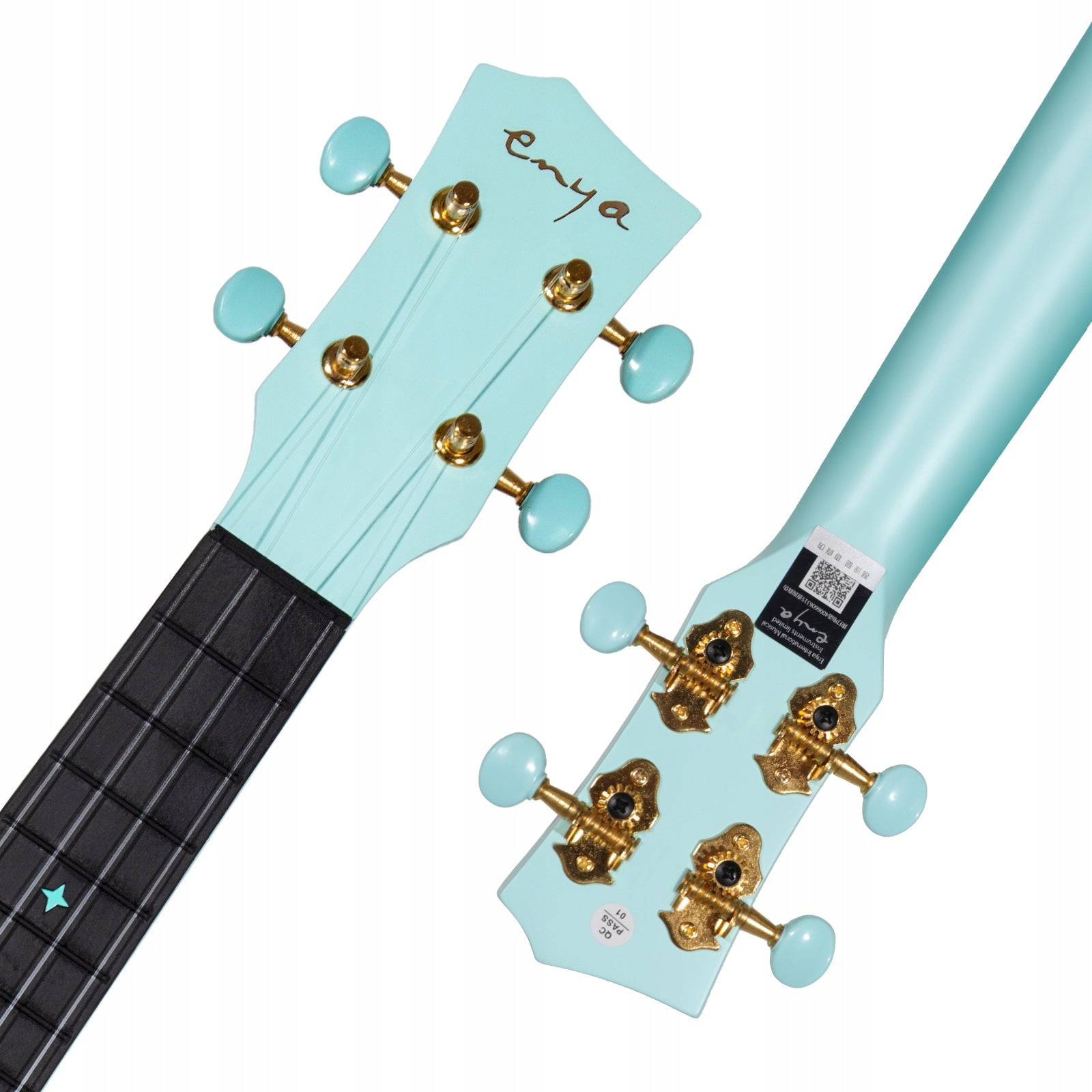 ENYA NOVA U MINI - Blue Ukulele sopranowe włókno węglowe zestaw