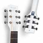 ENYA NOVA GO MINI White gitara akustyczna włókno węglowe podróżna zestaw