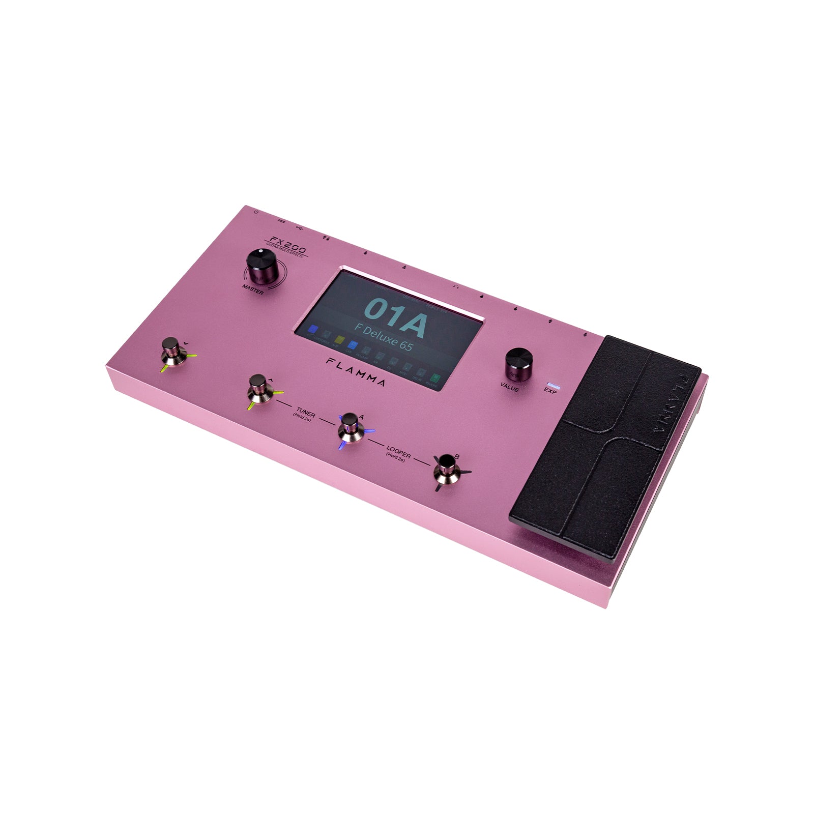 FLAMMA FX200 Pink procesor gitarowy, multiefekt IR i looper