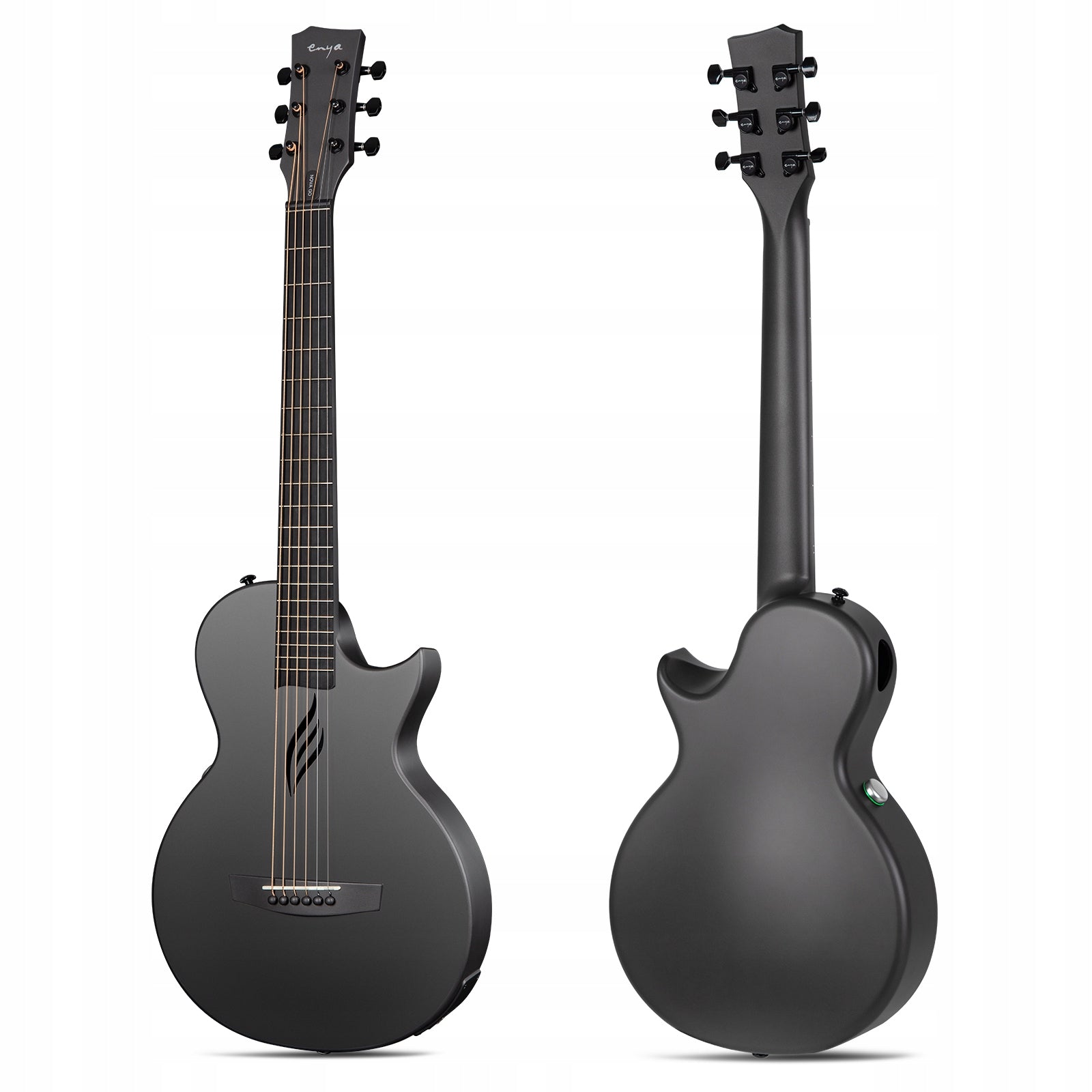 ENYA NOVA GO/SP1 Black gitara elektroakustyczna karbon podróżna z efektami