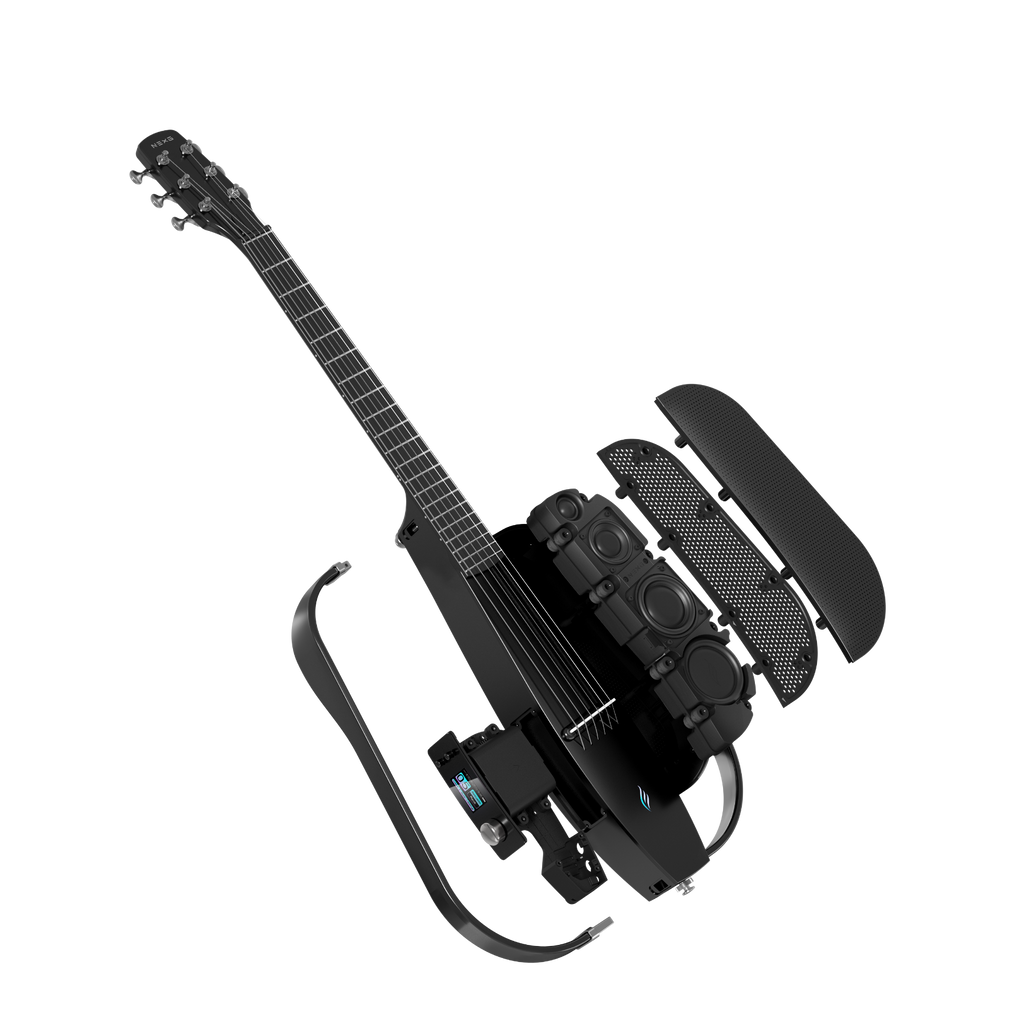 ENYA NEXG2 Delux Black - smart gitara travel z looperem, ekranem dotykowym i systemem ES3