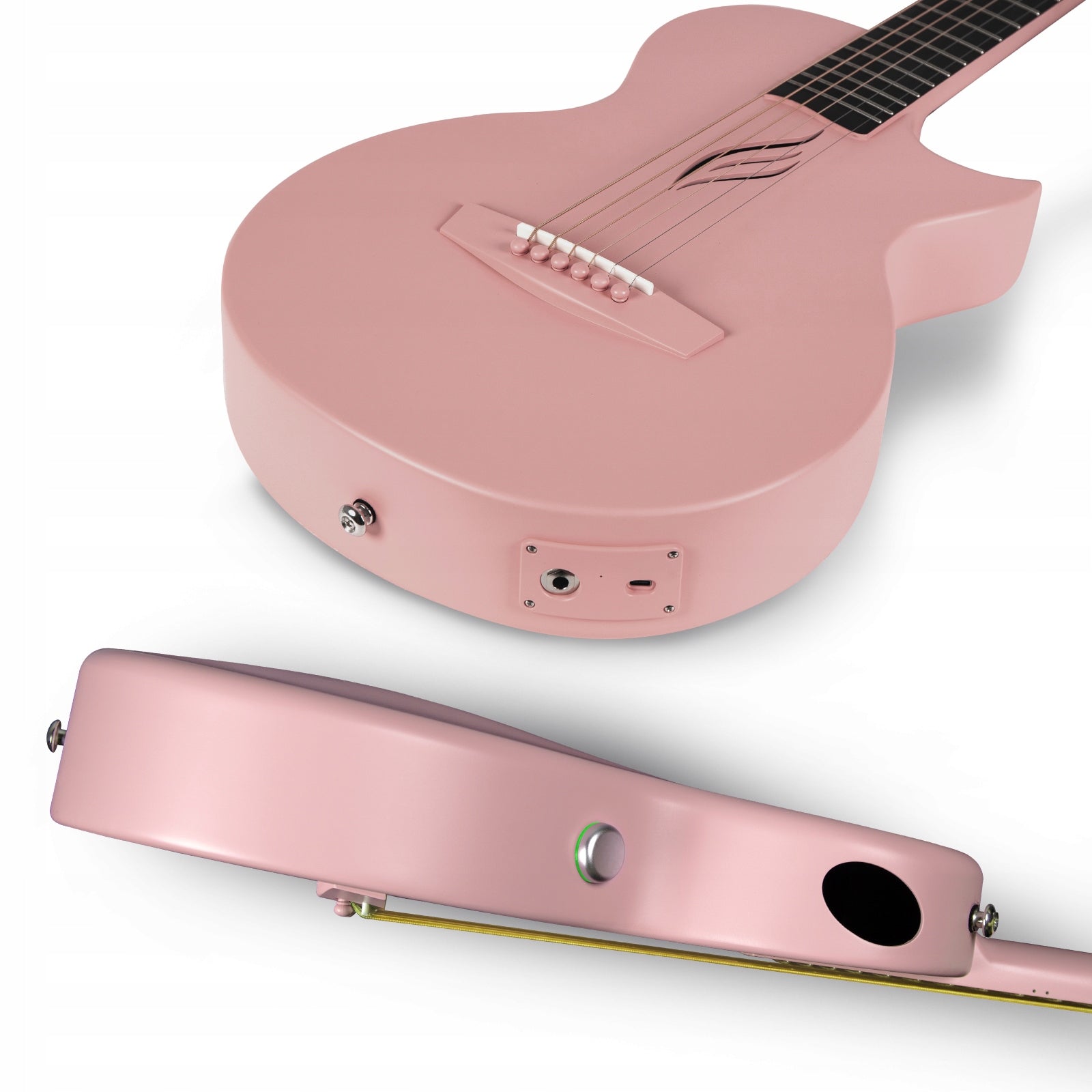 Gitara Elektroakustyczna Karbon Podróżna z efektami ENYA NOVA GO/SP1 Pink