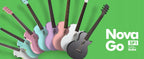 Gitara Elektroakustyczna Karbon Podróżna z efektami ENYA NOVA GO/SP1 Purple