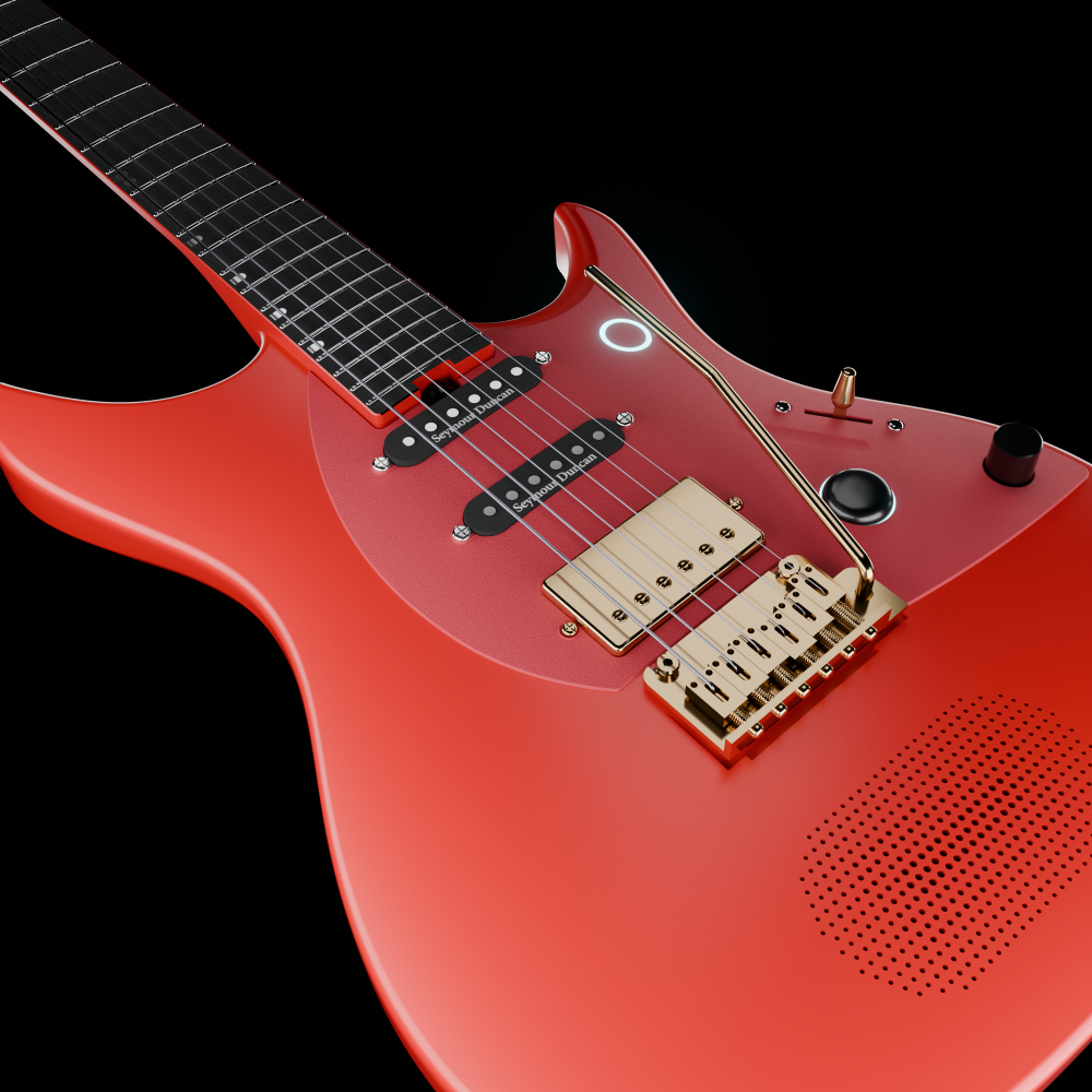 ENYA Inspire Pro SD – Red  gitara elektryczna karbon smart z efektami