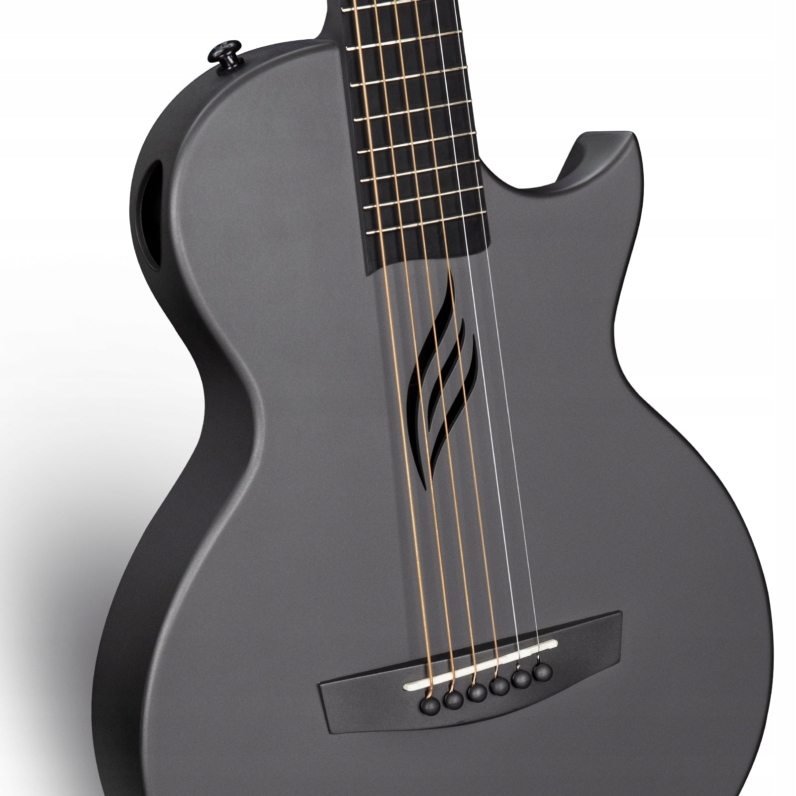 ENYA NOVA GO Black gitara akustyczna włókno węglowe podróżna zestaw