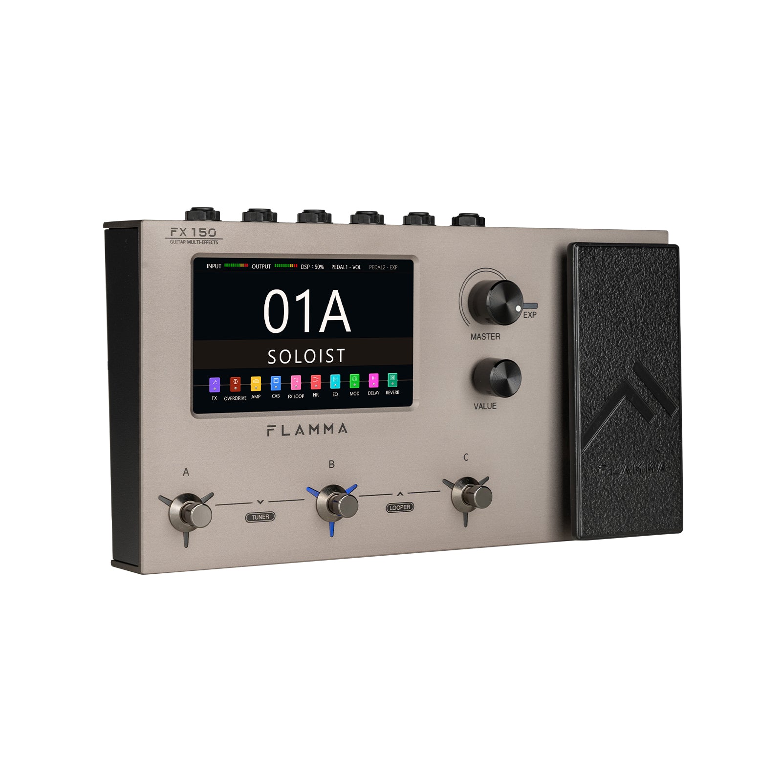 FLAMMA FX150 Gray - multiefekt gitarowy