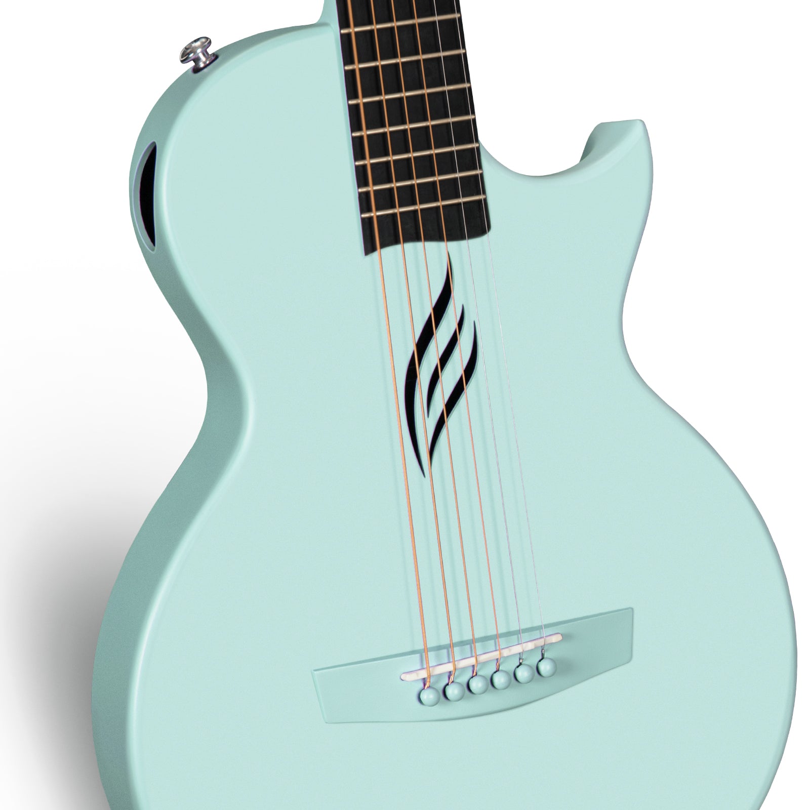 ENYA NOVA GO Blue gitara akustyczna włókno węglowe podróżna zestaw
