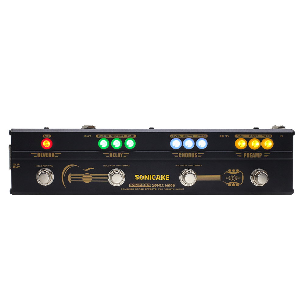 SONICAKE Sonic Wood QCE-50 multiefekt do gitary akustycznej preamp DI
